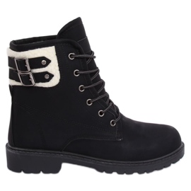 Stivali in legno isolati neri da donna 1120-PA Black II Quality nero