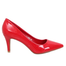 Tacchi alti da donna laccati rossi LL-185P Red rosso