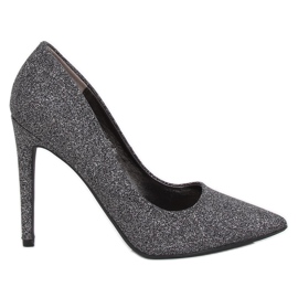 Spille in broccato di grafite NF-58P Peltro nero multicolore