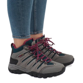 Scarpe trekking da donna grigie FS302-33 nero grigio