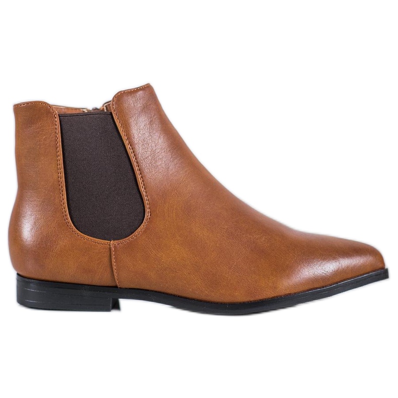 Marquiz Stivaletti cammello in Spitz marrone