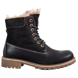 SHELOVET Trapper neri allacciati nero