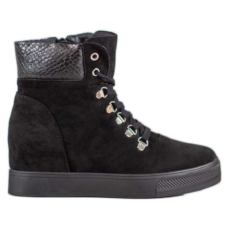 Bestelle Stivali con zeppa alla moda nero