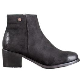 Goodin Stivali classici in pelle scamosciata nero