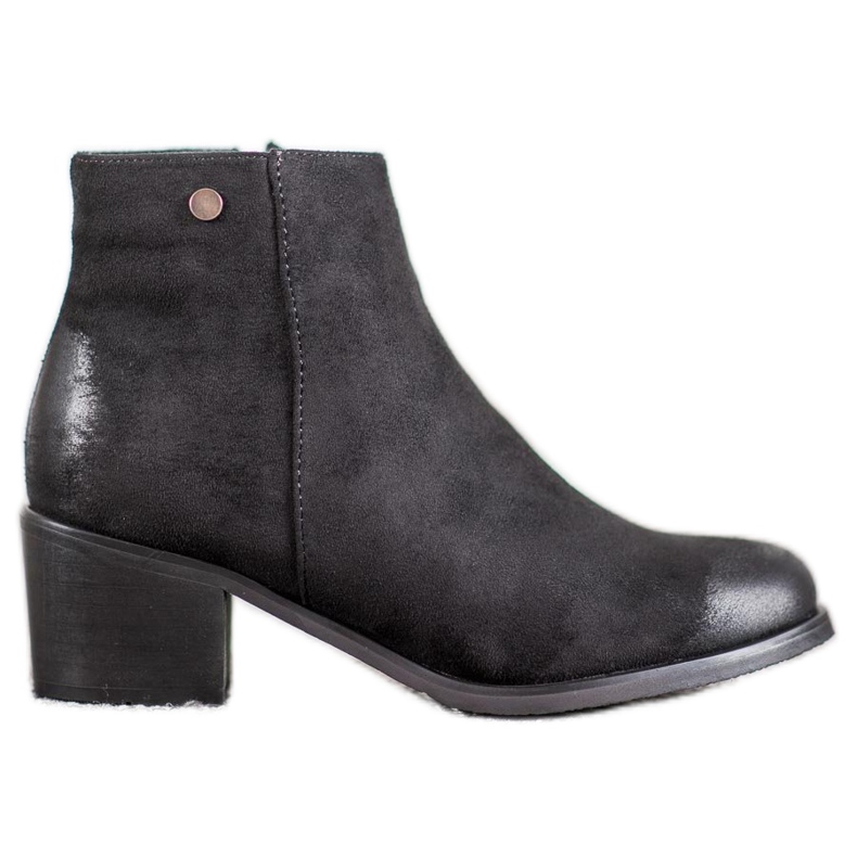 Goodin Stivali classici in pelle scamosciata nero