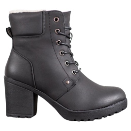 J. Star Stivali casual con cravatte nero