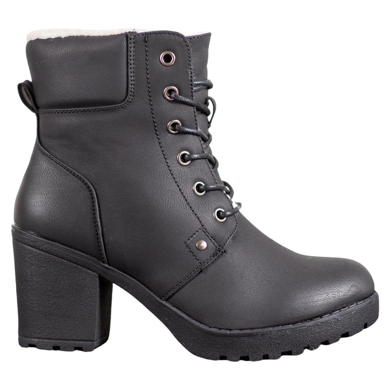 J. Star Stivali casual con cravatte nero