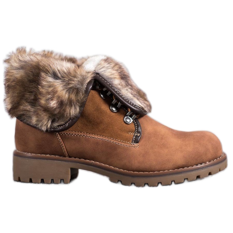 SDS Stivali con gambo arrotolato marrone