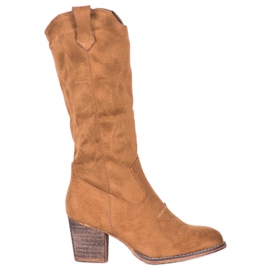 Abloom Stivali da cowboy marrone