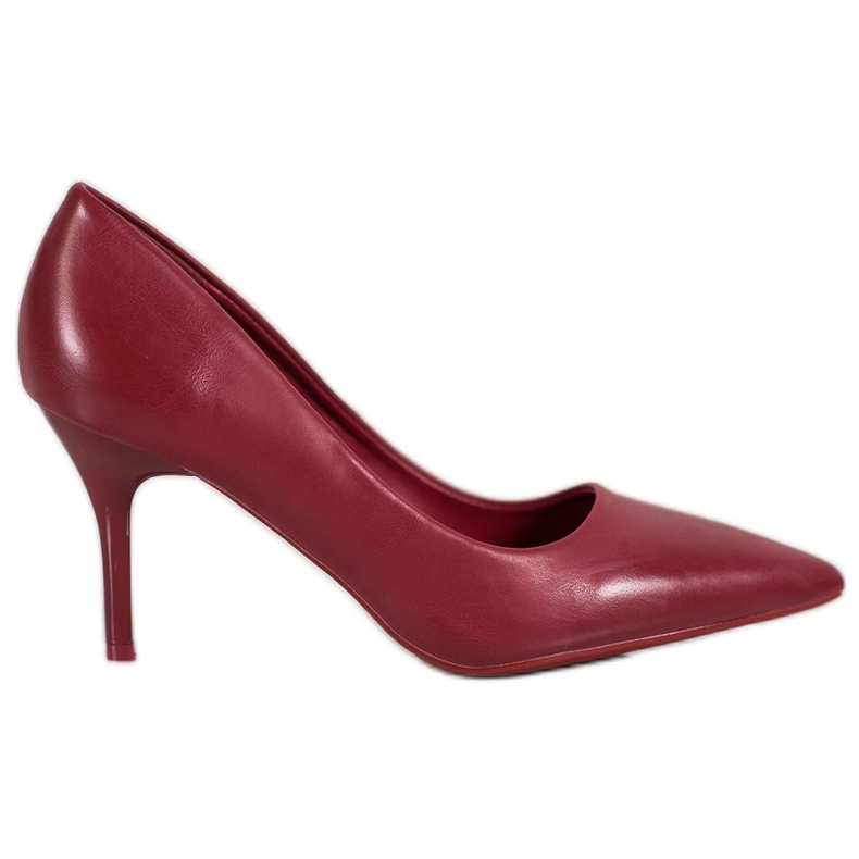 Small Swan Tacchi alti marrone alla moda rosso