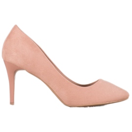 Comer Tacchi in pelle scamosciata rosa
