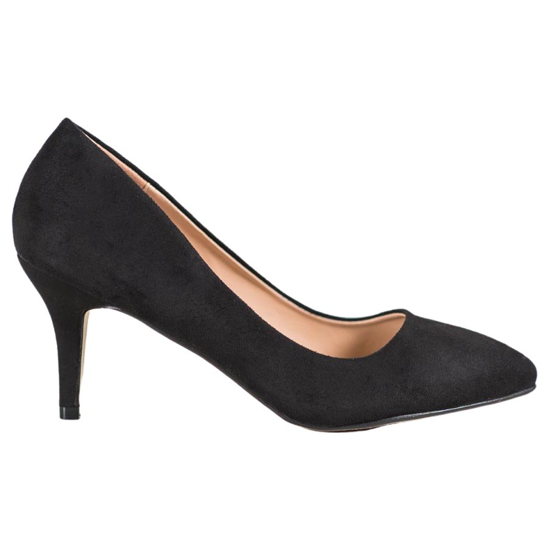 SHELOVET Décolleté in camoscio nero