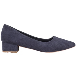 SHELOVET Décolleté con tacco piatto blu