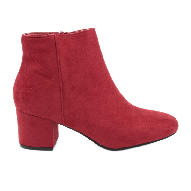 Stivali rossi con tacco basso YQ216P Rosso