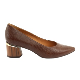 Scarpe décolleté da donna marrone/pitone Anis 3697