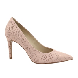 Pompe in pelle femminile di Anis 4716 rosa