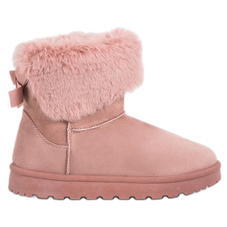 SHELOVET Mukluki con pelliccia rosa