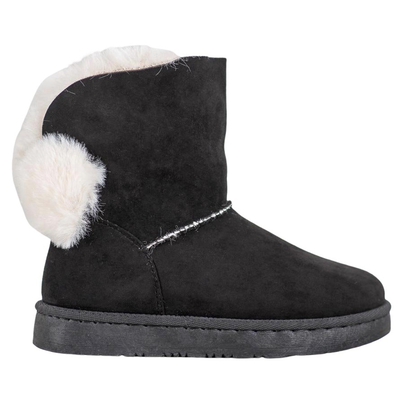 Bella Paris Stivali da neve con pompon nero