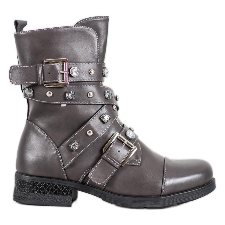 Kayla Caldi lavoratori con strass grigio
