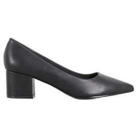 Ideal Shoes Décolleté nere alla moda nero