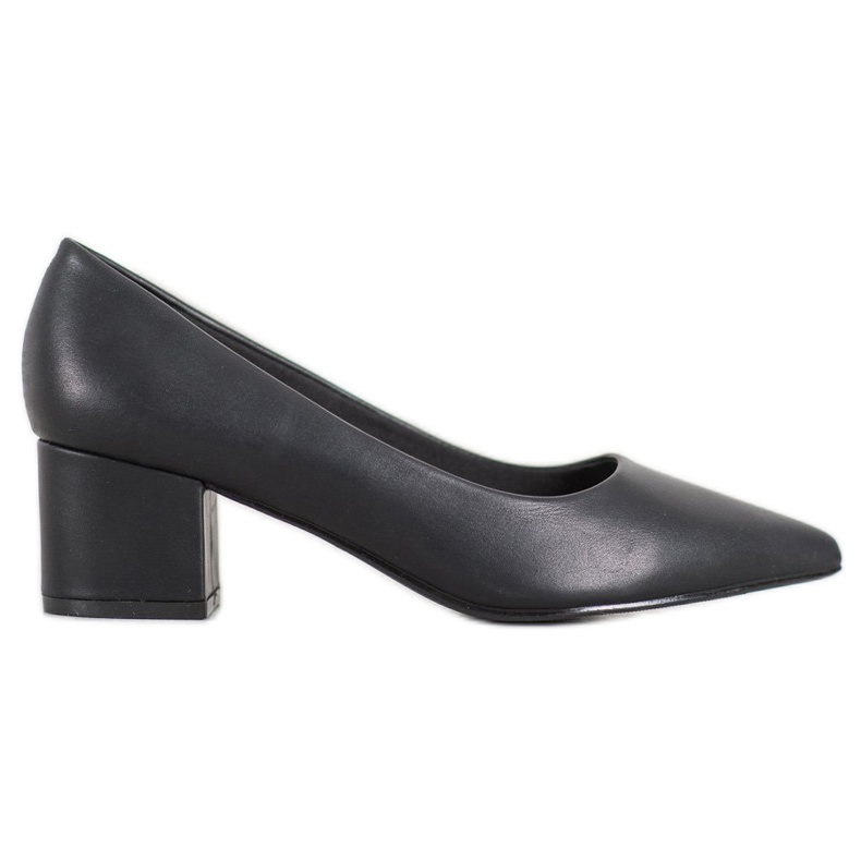 Ideal Shoes Décolleté nere alla moda nero