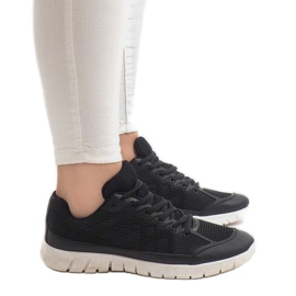 Sneakers sportive nere con rete X-18 nero