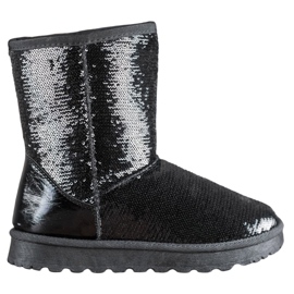 SHELOVET Mukluki con paillettes nero