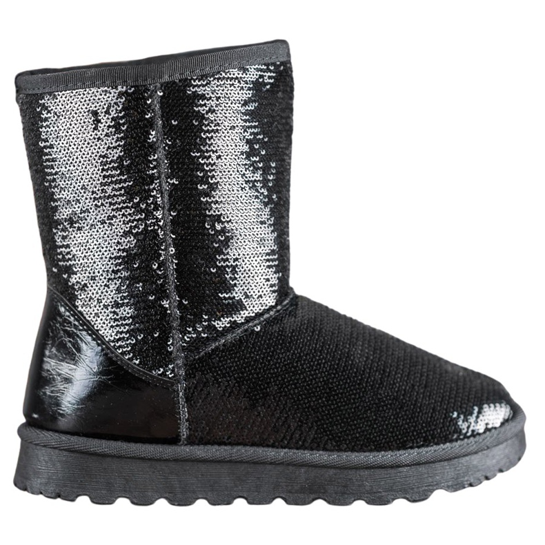 SHELOVET Mukluki con paillettes nero