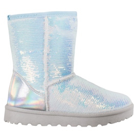 SHELOVET Mukluki con paillettes bianco
