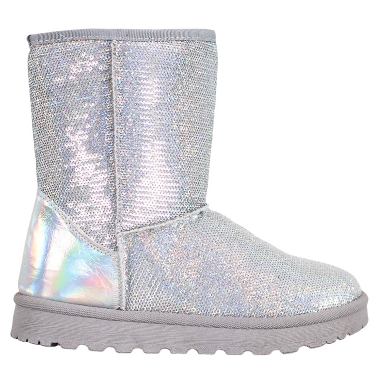 SHELOVET Mukluki con paillettes grigio