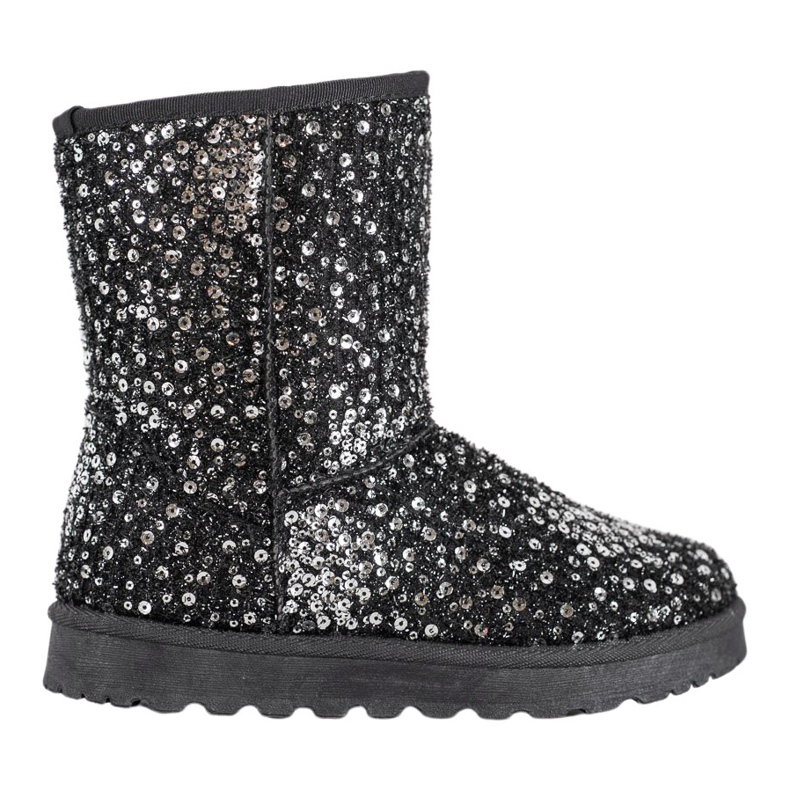 SHELOVET Mukluki caldo con paillettes nero
