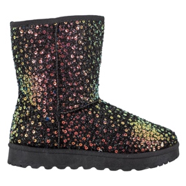 SHELOVET Mukluki caldo con paillettes nero