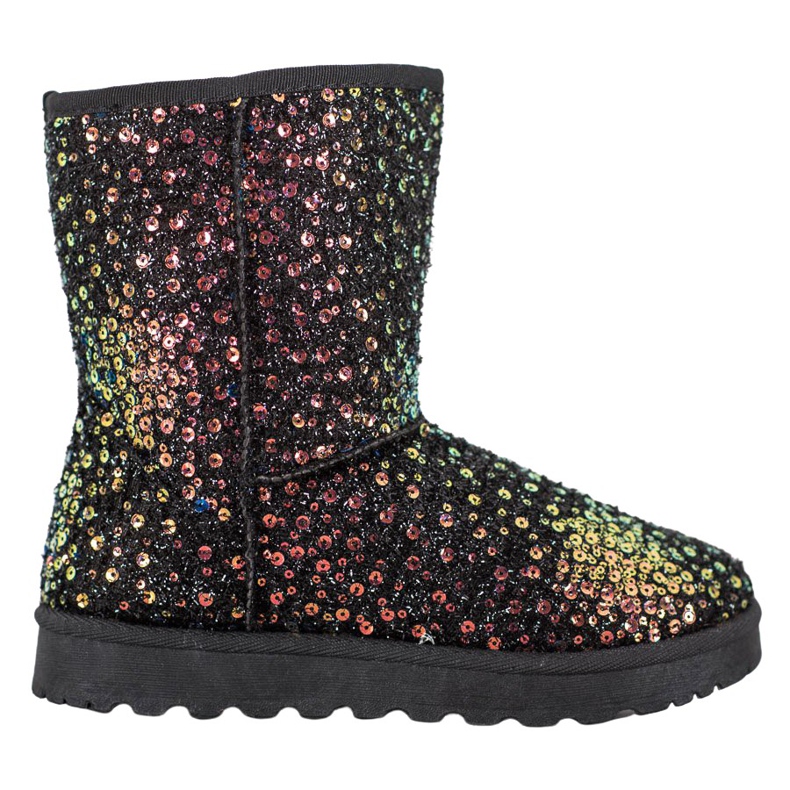 SHELOVET Mukluki caldo con paillettes nero