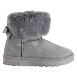 SHELOVET Mukluki con pelliccia grigio