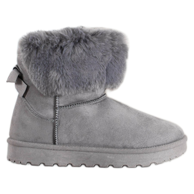 SHELOVET Mukluki con pelliccia grigio