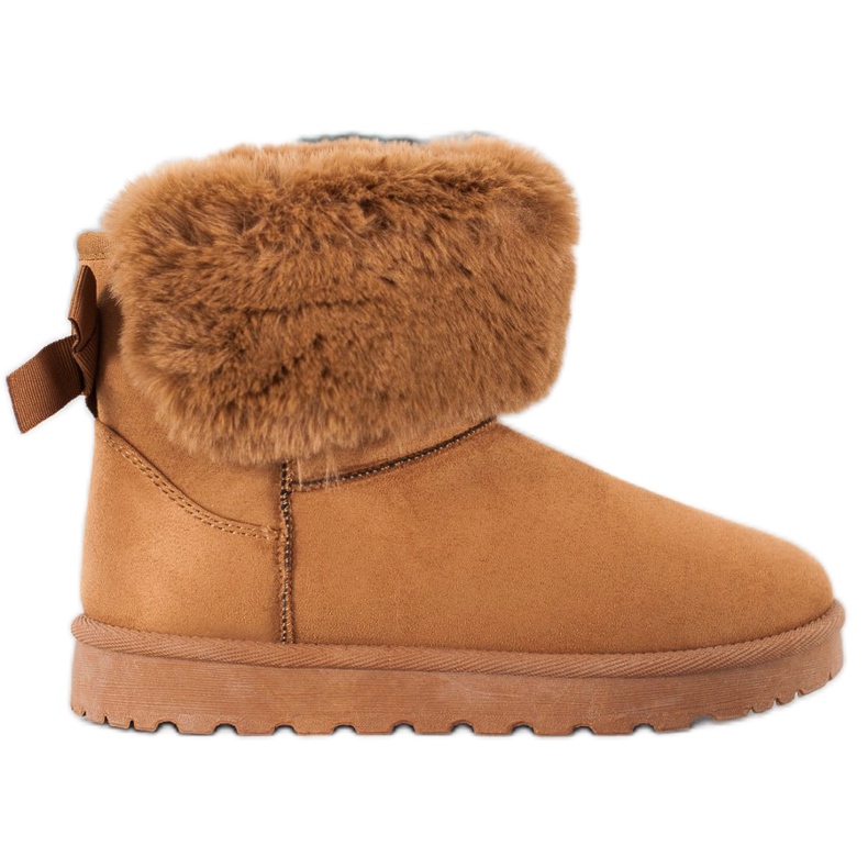 SHELOVET Mukluki con pelliccia marrone