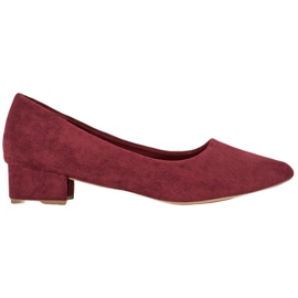 SHELOVET Décolleté con tacco piatto rosso