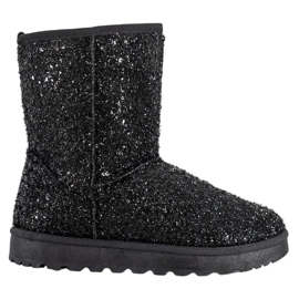 SHELOVET Mukluki caldo con paillettes nero