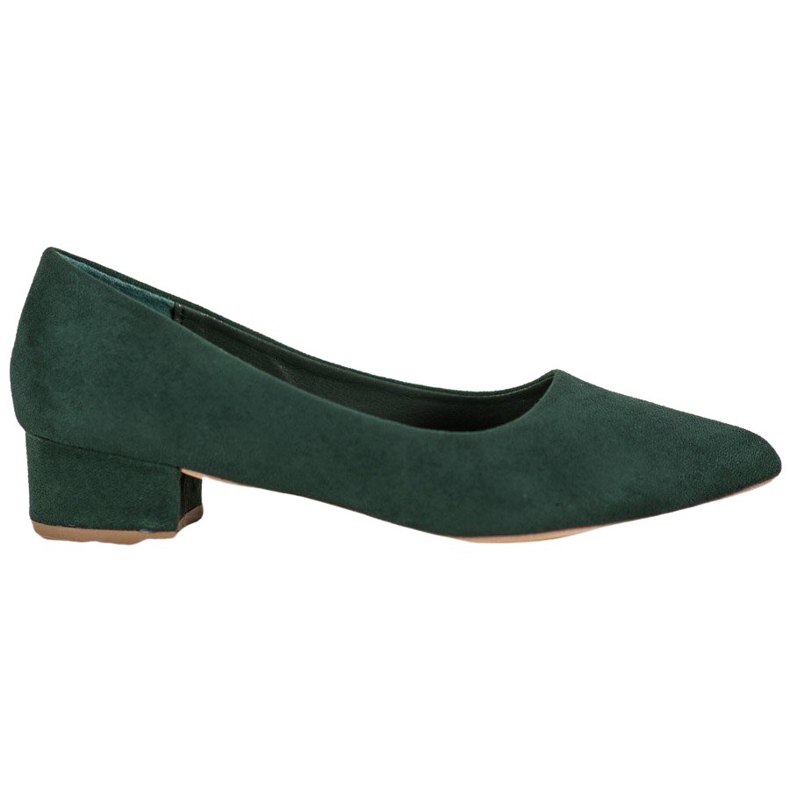 SHELOVET Décolleté con tacco piatto verde