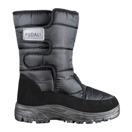 SHELOVET Stivali da neve caldi con velcro nero