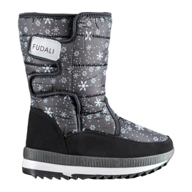 SHELOVET Stivali da neve in velcro nero