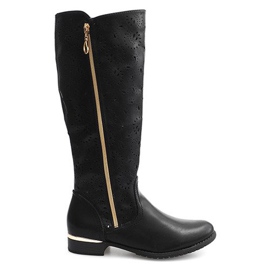 Stivali traforati 6769 Nero