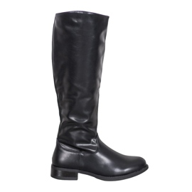 SHELOVET Stivali casual in ecopelle nero