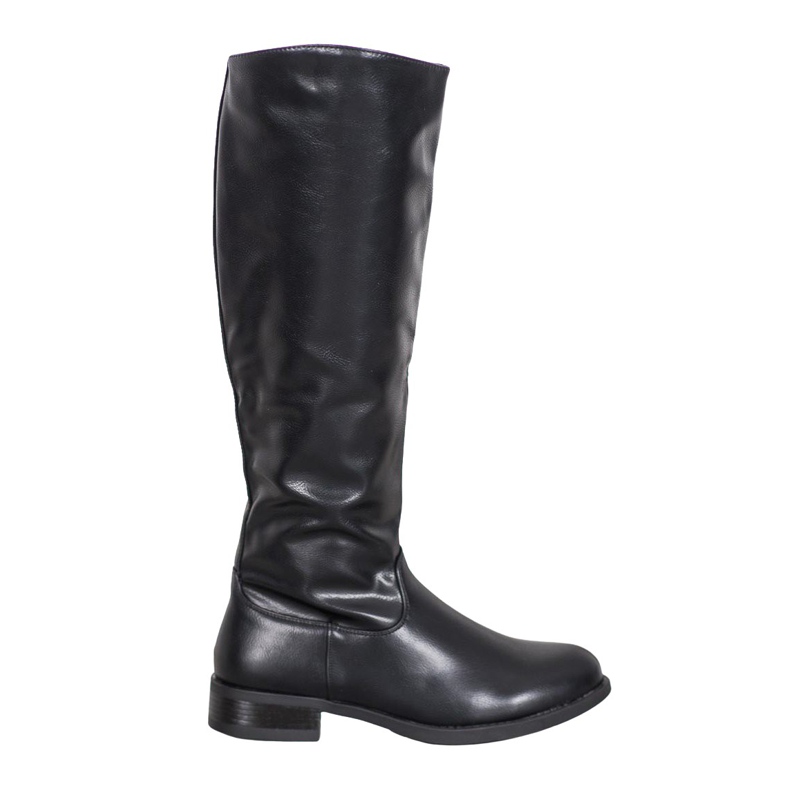 SHELOVET Stivali casual in ecopelle nero