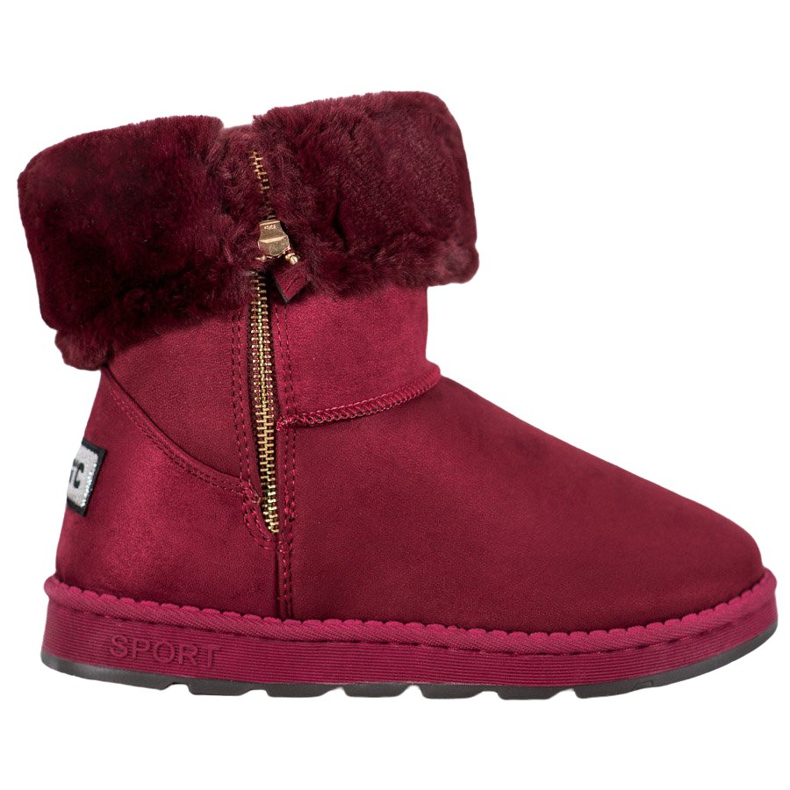 Bona Mukluki con gambo arrotolato rosso multicolore