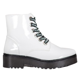 Sergio Leone Scarpe bianche sulla piattaforma bianco