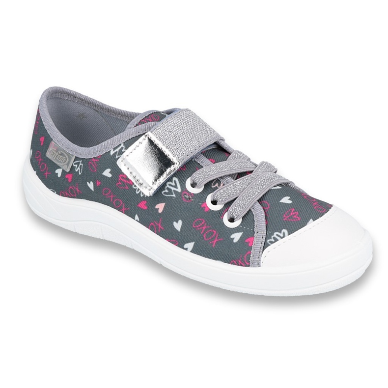 Scarpe per bambini Befado 251Y138 rosa grigio multicolore