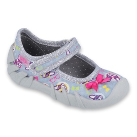Scarpe per bambini Befado 109P192 rosa grigio multicolore