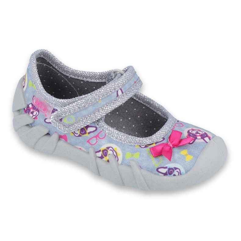 Scarpe per bambini Befado 109P192 rosa grigio multicolore