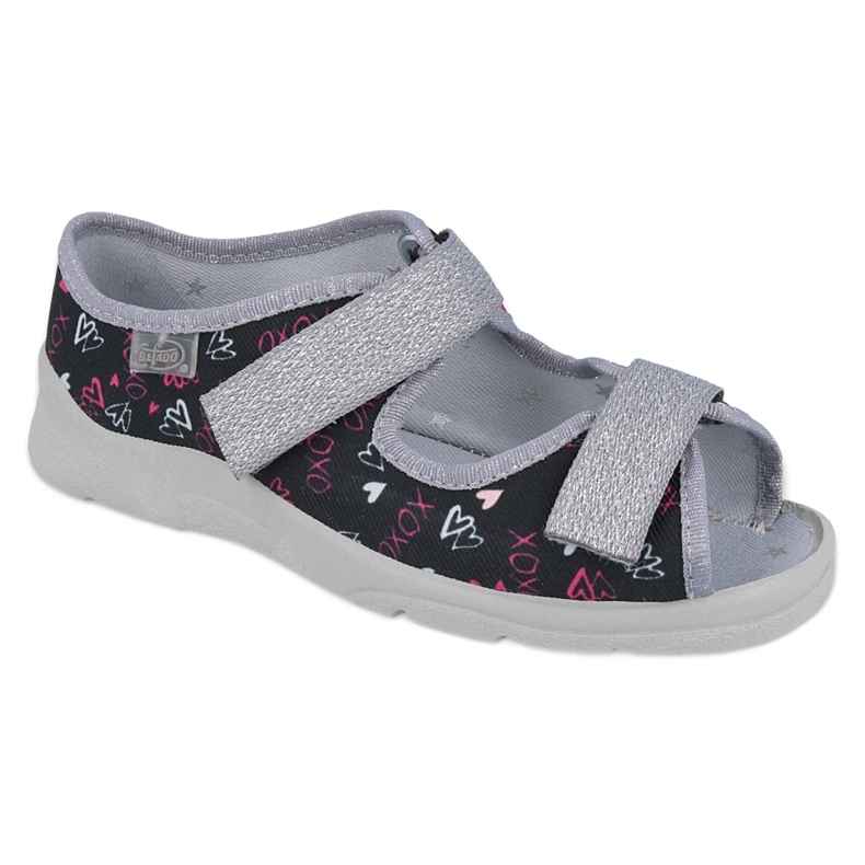 Sandali per bambini Befado per velcro 969y144 nero